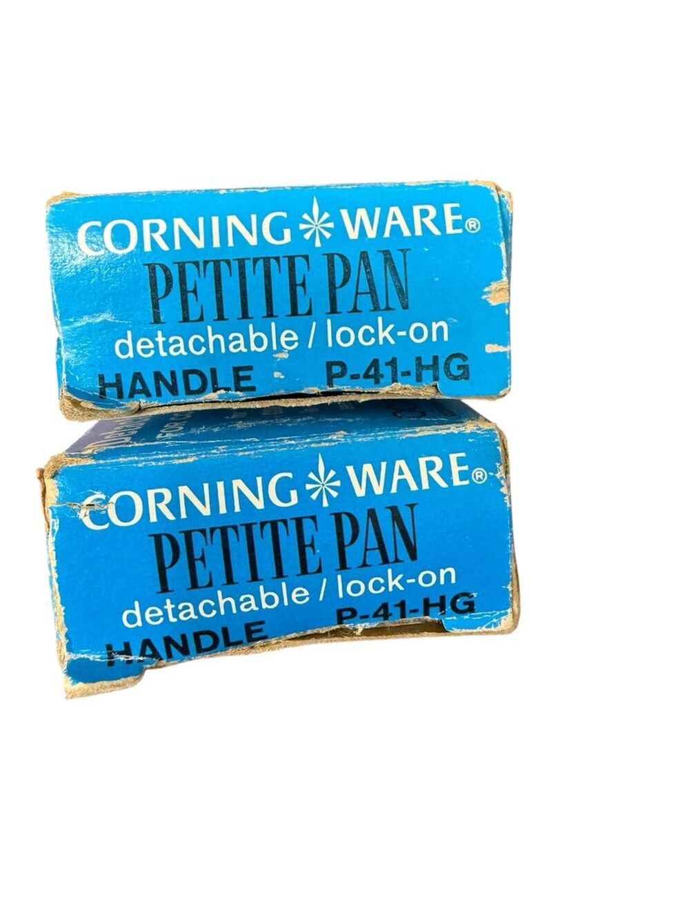Pair of Vintage Corning Ware Petite Pan Detachable Handles w/ Boxes